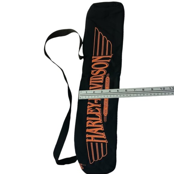 Harley Davidson Six Pack Sling Cooler The Stick With Zippper And Strap 28" X 5" - Picture 10 of 10